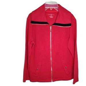 Giacca Karen Scott Sport donna casual rossa con zip taglia S - Foto 1 di 4