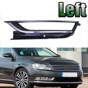 Left New Front Bumper Fog Light Cover Chrome For Volkswagen VW Passat 2011-2015 - Picture 1 of 6