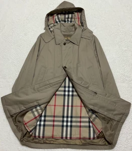 Burberry London Men's Jacket w/Liner & Hood Beige Cotton Blend Beatiful size M - Picture 1 of 20