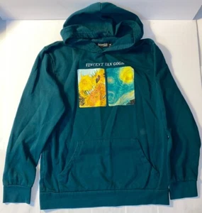 Fifth & Sun Van Gogh Painting Pullover Hoodie Teal Women’s Medium - Bild 1 von 4