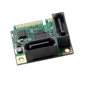 Mini PCI-Express to 2 Ports SATA 3.0 6Gb/s with Expansion Card Single Chip - Picture 1 of 7