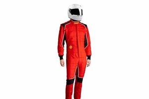 Traje de carreras Momo a prueba de fuego - CORSA EVO - rojo (aprobado por la FIA) - Imagen 1 de 6