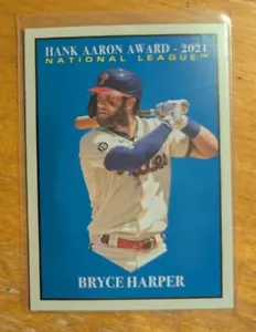 2022 Topps Archives #323 Premio Bryce Harper Hank Aaron SP Phillies - Imagen 1 de 1