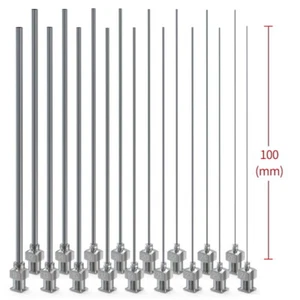 25 Stück Sus304 4 Zoll lange stumpfe Spitze Luer Lock industrielle Dosiernadel 8G ~ 26G - Bild 1 von 6