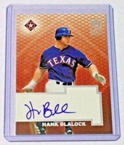 2003 Topps Autograph Hank Blalock Texas Rangers Tampa Bay Devil Rays Auto - Picture 1 of 1