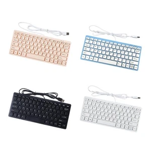 USB Wired Keyboard Comfortable Typing Mini Ideal Gifts High Reliability - Picture 1 of 24