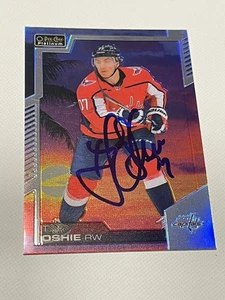 T.J. TJ Oshie Signed Card OPC O-PEE-CHEE Platinum Sunset JSA COA IP Auto a - Picture 1 of 3