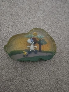 Pattinaggio Westland Giftware da collezione Peanuts Snoopy & Woodstock #8384 - Foto 1 di 4