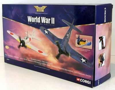 Corgi 1/72 Scale AA99120 - Guadalcanal 2 Piece Set F4U-1 Corsair Mitsubishi A6M2 - Bild 1 von 3
