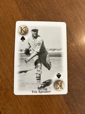 Tris Speaker 2000 US Playing Card All Century King Spades Senators HOF - Image 1 of 2