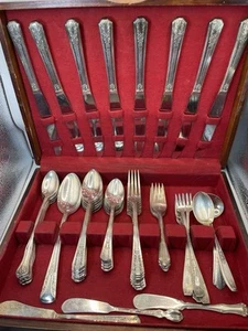 WM A Rogers Oneida Sectional 55 Piece Set Silver Plate - Picture 1 of 6
