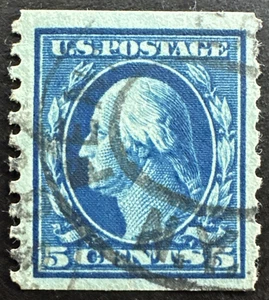 US 1914 Sc# 447 Used Coil Perf 10 Wmk. 190 Flat Plate - Picture 1 of 2
