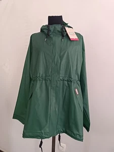 Hunter Women's Waterproof Jacket - Desert Green/Green Size L/EUR 44/UK16/US14 - Picture 1 of 20
