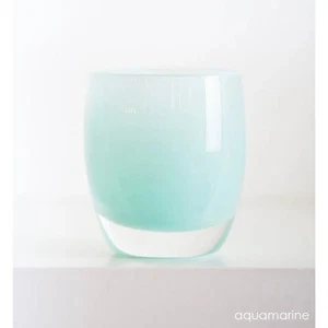 glassybaby Aquamarine Hand-Blown Glass Votive Candle Holder - NEW in BOX  - Picture 1 of 5