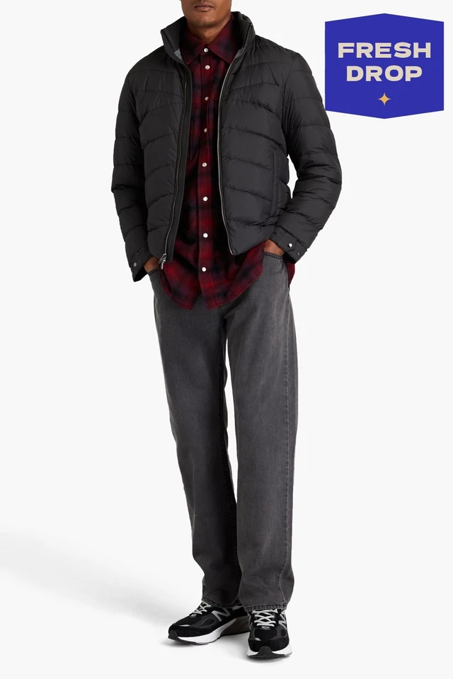 RRP€505 WOOLRICH Down Jacket Size XL Black Quilted - Image 1 of 4