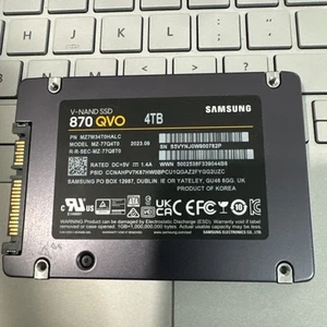 SSD interne Samsung 870 QVO 4 To 2,5" SATA III (MZ-77Q4T0B/AM) 100% bonne santé - Photo 1/6
