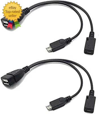 2 Pack OTG Cable Replacement for Fire Stick 4K Amazon Fire - Image 1 of 4