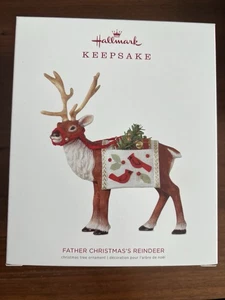 PUNZE 2018 WEIHNACHTSMANN RENTIER ORNAMENT - Bild 1 von 1