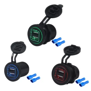 USB Car Charger Socket 12V/24V 4.8A USB Charging Outlet Power Adapter - Zdjęcie 1 z 11