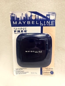Polvo prensado camafeo suave Maybelline 140 SHINE FREE Medum #1 compacto 0,45 oz ¡NUEVO EN STOCK! - Imagen 1 de 18