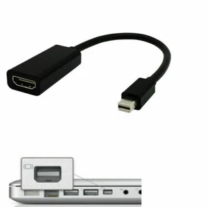 Mini Display Port DP Thunderbolt to HDMI Adapter Cable For Macbook Pro Air Mac - Picture 1 of 9