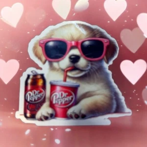 Dr Pepper With A Puppy - Picture 1 of 1