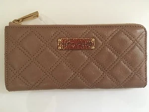 NUEVO CON ETIQUETAS MARC JACOBS 'The Lex' Cartera Continental Acolchada Cuero Cremallera Alrededor Nueva - Imagen 1 de 4