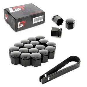 Juego de 20 tapas de tornillos de rueda negro 17 mm para LANCIA - Imagen 1 de 9