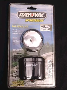 Rayovac Sportsman 4AA Head-Lite verstellbarer Riemen Druckknopf superhelle Lampe - Bild 1 von 2