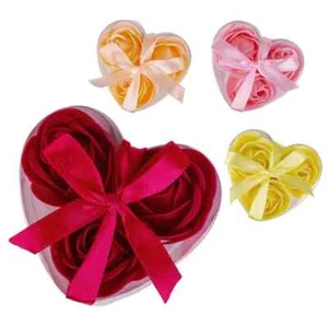 Baderosen Set als Geschenkbox mit 3x3 g » Herz Seifenrosen » Badekonfetti - Bild 1 von 5