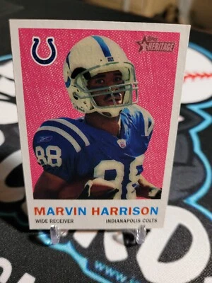 2005 Topps Heritage #22 Marvin Harrison - Image 1 of 2