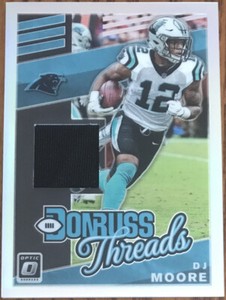 2019 Donruss Optic Donruss Threads DJ Moore #DT5 Carolina Panthers