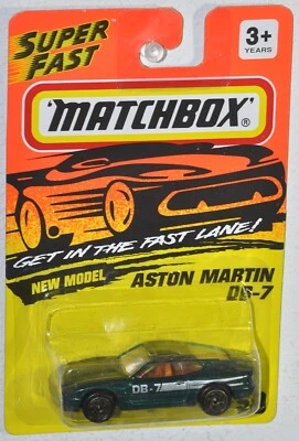 Matchbox SuperFast 1994 Fast Lane #59 Aston Martin DB-7 MOC Tyco toys MB261 - Image 1 of 2