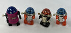 Vintage TOMY 1977 Mini Robot Wind Up Toy Parts lot of 3 + 1 Durham 1979 read