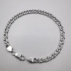 Vintage Beautiful Chain Bracelet Jewelry 925 Sterling Silver Handmade 13,19g - Bild 1 von 8