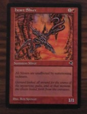 Magic The Gathering Cards - Heart Sliver - Tempest - Near Mint NM