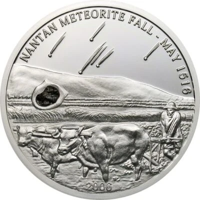 Palau 2006 (Second Meteorite Coin Issued) Nantan China $5 Silver Proof - Image 1 of 2