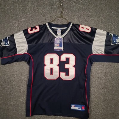 Camiseta de fútbol Wes Welker New England Patriots #83 azul auténtica talla 52 Foto 1 de 4