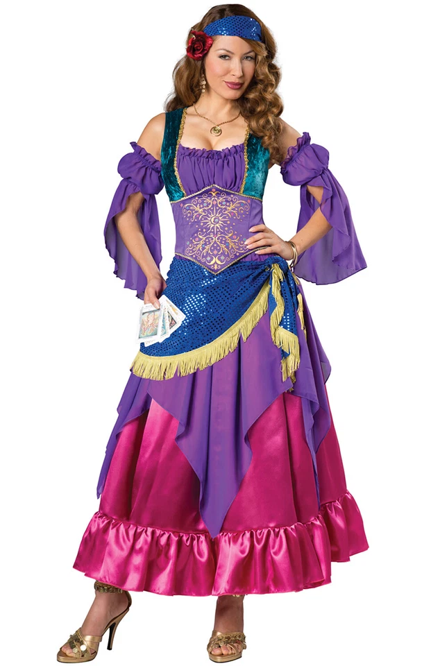 Brand New Fortune Teller Gypsy Treasure Women Adult Costume - Image 1 of 1