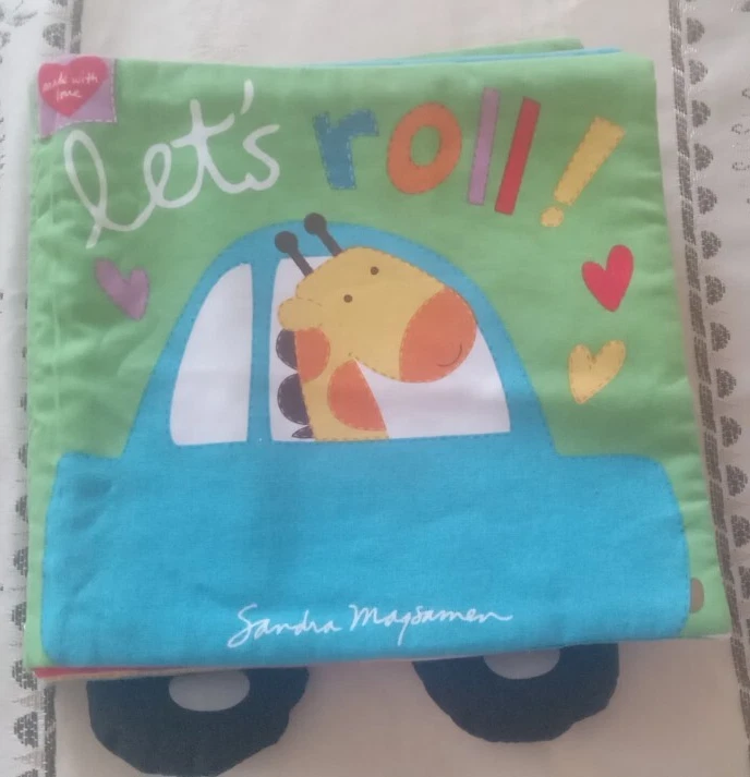 Libro de bebé Montessori tranquilo tela suave animales colorido rollo educativo Foto 1 de 4