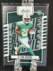 DE'VON ACHANE-----2023 PANINI-----ABSOLUTE-----ROOKIE-----MIAMI DOLPHINS - Picture 1 of 2
