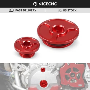 NICECNC Crankcase Engine Timing Plugs Screws Cap Bolt For Honda XR650L 1993-2025 - Foto 1 di 11