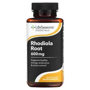 2 X LifeSeasons, Rhodiola Root, 300 mg, 60 Veg Capsules - Picture 1 of 2