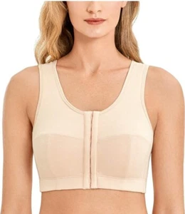 LAUDINE Women's Front Closure Wireless Bra Plus Size Back Support Comfort~New~ - Picture 1 of 8