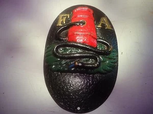 F A dekorative Gusseisen Plakette, Wasserhydranten ________________E-140 - Bild 1 von 4