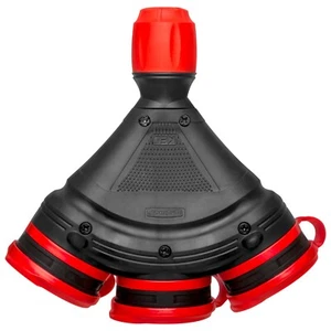 Toma de corriente triple 3x Schuko IP44 con aletas herméticas embrague distribuidor - Imagen 1 de 6