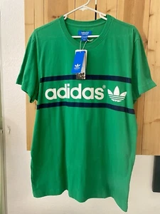 Adidas Originals Heritage Logo T-Shirt Z38392 Fairway Herren Large Neu mit Etikett! - Bild 1 von 13
