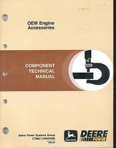 John Deere CTM67 Component Technical Tech Manual OEM Engine Accessories - Foto 1 di 1