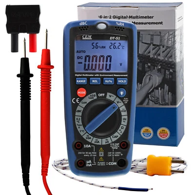 Multimeter 6in1 NCV Voltmeter Ohmmeter Stromtester Luxmeter Sonometer Temperatur - Bild 1 von 4