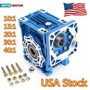 〖US〗NMRV040 Speed Reducer Worm Gearbox 10/15/20/30/40:1 for Nema34 Stepper Motor - Picture 1 of 9